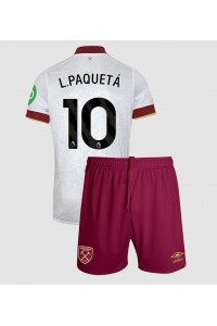 West Ham United Lucas Paqueta #10 Babytruitje 3e tenue Kind 2024-25 Korte Mouw (+ Korte broeken)